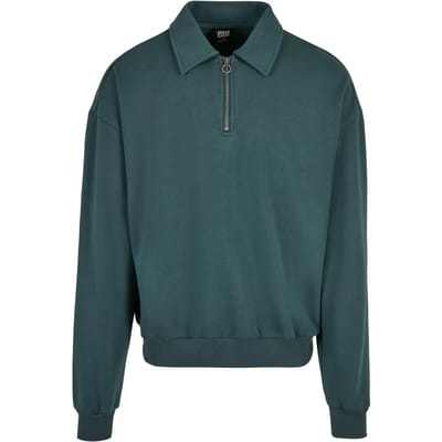 Urban Classics - Shirt Collar Crewneck sweater/trui - 3XL - Groen