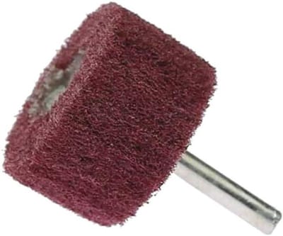 Schuurmop Slijpschijf - Polijstschijf Emery - Metaal Reinigen - Nylonvezel Rug - 10 cm - Groen Rood