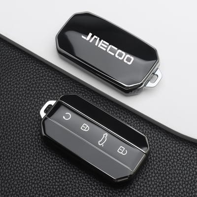 TPU Autosleutelhoes Cover Voor Chery Jaecoo J5 J7 Bescherming Sleutelschaal Tas Sleutelhanger Behuizing Houder Auto Accessoires gray