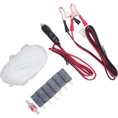 Luchtpomp Accessoire Luchtslang Terugslagklep Bruissteen Batterijklem Kabelset Kit MPQ 906 white