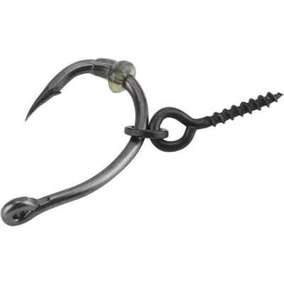 30Pcsset Pêche à la Carpe Ronnie Rig Hameçons Stoppers d'Appâts Vis d'Appâts Matériel Terminal black