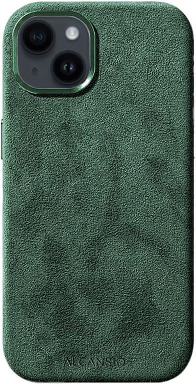 iPhone 15 - Alcantara Case - Midnight Green