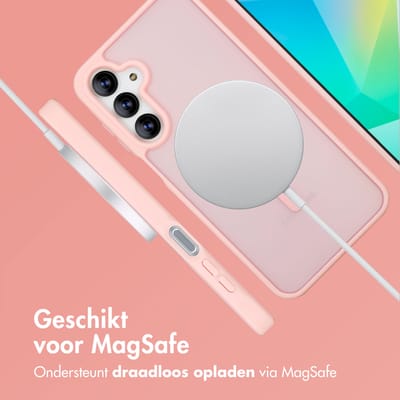 imoshion Hoesje - Geschikt voor Samsung Galaxy A16 (4G) / A16 (5G) / A17 (5G) / A26 / A17 (4G) - Color Guard Backcover met Magnetische Ring - Lichtroze