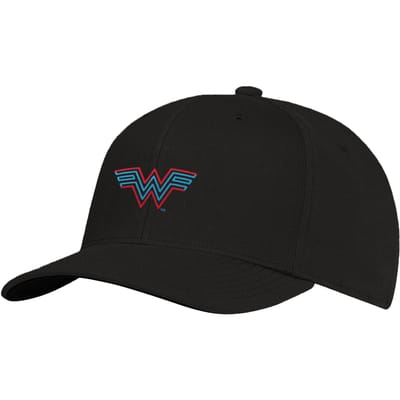Wonder Woman Embroidered Logo Cap - Black