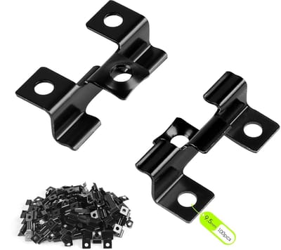 Tegelclips - Bevestigingsclips Composiet - Terras Monteren - Roestvrij Staal - 95 mm - Zwart