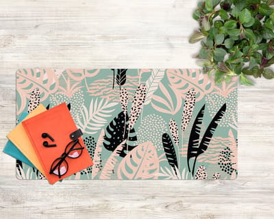 Coloray Bureau Onderlegger - Natuurbladeren Bureau Onderlegger XXL - 90 cm x 45 cm - Veelkleurig Bureau Onderlegger - Computer Mat - Bureau Pad - Bureau Mat - Bureaumat