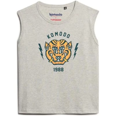 Superdry - Superdry x Komodo Tiger Slim hemdtop - Dames - Vesten