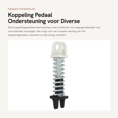 Dailygoods- Terugkoppeling Pedaal Vervanging OE-nummers 7701208109 - Ondersteuning - Eenvoudige Installatie - Veelzijdige Compatibiliteit - Geschikt voor Vivaro/Trafic/Primastar - Schokbestendig - Koppelingsveer