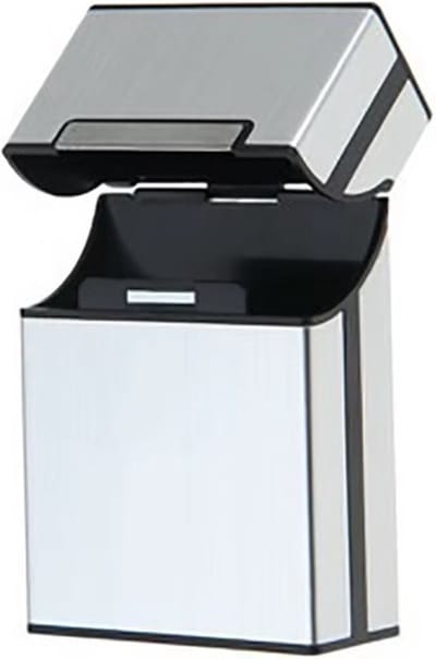 Actie4you® - Sigaretten Doosje - Aluminium - Sigaretten Houder - Weerbestendig - Stevig Opbergdoosje – Sigaretten Pakje opbergen – Zilver