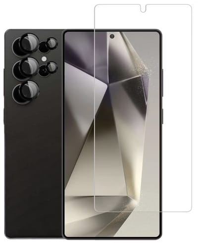 imoshion Screenprotector Gehard Glas Inclusief Camera Lens Protector - Geschikt voor Samsung Galaxy S25 Ultra