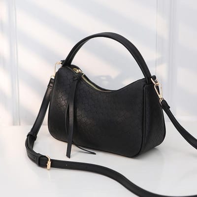 Nieuwe Gebreide Dames Tas Koreaanse Stijl Spot Handtas Schoudertas Dames Trendy Crossbody Tas white