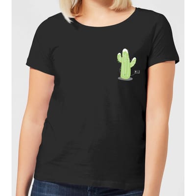 Cactus Fairy Lights Women's T-Shirt - Black - 3XL