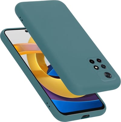 Cadorabo Hoesje geschikt voor Xiaomi POCO M4 PRO 5G in LIQUID GROEN - Beschermhoes gemaakt van flexibel TPU silicone Case Cover