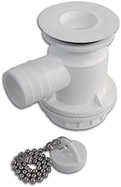 Afvoer Sifon - Bekkenuitloop Wastafel - Vuilwater Afvoer - Geurremmende Werking - 25 mm Aansluiting - Wit