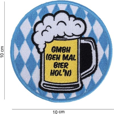 Embleem stof GMBH Bavarian style met klittenband