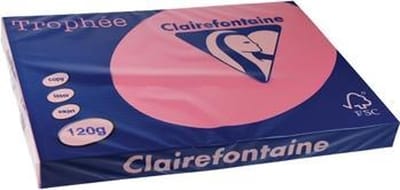 Clairefontaine Trophée Pastel A3 felroze 120 g 250 vel