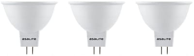 Asalite LED Lamp MR16 GU5.3 Fitting - 5W = 39W - 400 Lumen - 3000K Warm Wit Licht - Niet Dimbaar - 12V - 3 stuks