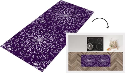 Keukenloper - Loper keuken - Patronen - Kerst - Sneeuw - 120x50 cm - Keukenloper vinyl