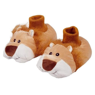 Apollo - Dierensloffen - Leeuw - Oranje - Maat 27/28 - Kindersloffen - pantoffels kinderen