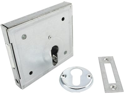 Oplegslot - Verzinkt - Staal verzinkt - Mauer - Mauer 2004 PC poortslot verzinkt, doornmaat 60 mm