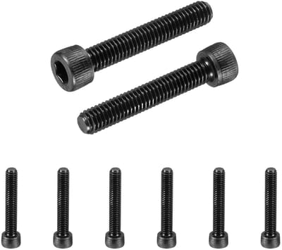 10 Stuks M6 x 35mm Zeskant Schroeven van 12.9 Carbon Staal, Volledige Draad, Voor Reparatie en Bevestiging