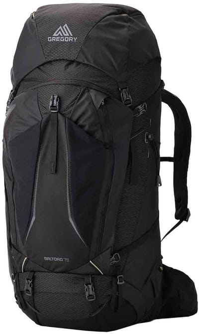 GREGORY trekkingrugzak rugzak Baltoro 75 Backpack Shadow Pine Black zwart