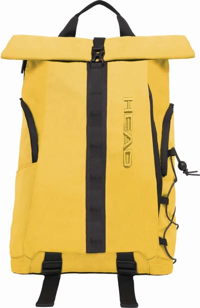 HEAD Vrije tijd rugzak Rugzak met laptopvak Point Backpack Roll-Up 25L Mustard Mosterdgeel