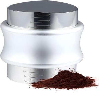 Koffieverdeler Sabotage - Espresso Nivelleerder - Perfect Espresso - 2-in-1 Verstelbaar - 53.3 mm - Zilver