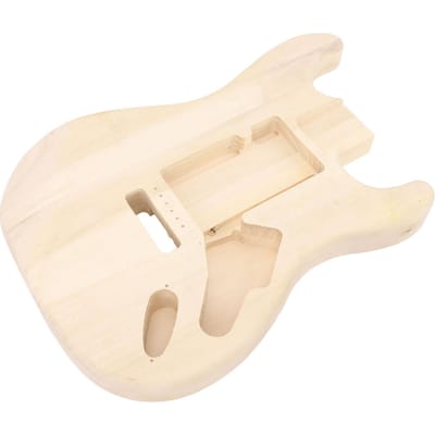 Elektrische Gitaar Body Geïntegreerd en Onbewerkt Esdoornhout Gitaar Body Vervanging DIY Accessoire white