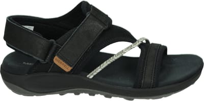 Merrell - J006412 TERRAN 4 - Sandalen met hakDames Sandalen - Kleur: Zwart - Maat: 40