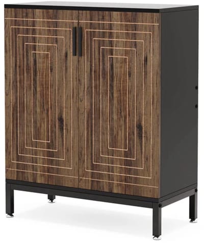 DMG Supply Schoenenkast - Met Deuren - 5 Lagen - Verstelbare Planken - 80 x 38 x 95 cm - Houtlook