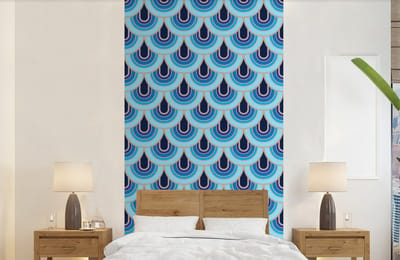 Behang - Fotobehang Retro - Patronen - Art Nouveau - Breedte 120 cm x hoogte 240 cm