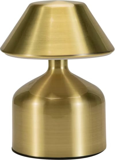 Luxus Europe - Tafellamp Touch Mini Micky Goud - Draadloze LED Tafellamp Binnen - USB-C Oplaadbaar - Touchbediening - Dimbaar - 3 Lichtkleuren
