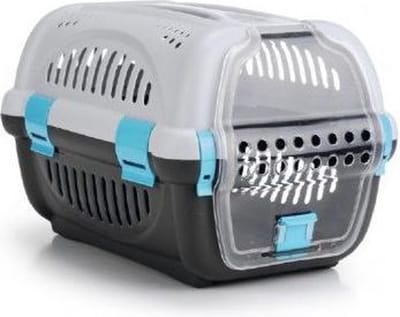 Beeztees Rhino - Reismand Kat - Grijs/Blauw - 51x34,5x33 cm