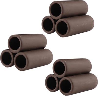 Drie Delige Keramische Aquarium Grotten, Schuilplaats voor Garnalen, Decoratie voor Katvis, Stevige Klei Tubes, Aquarium Accessoires voor Garnalenkwekers en Visverzorging