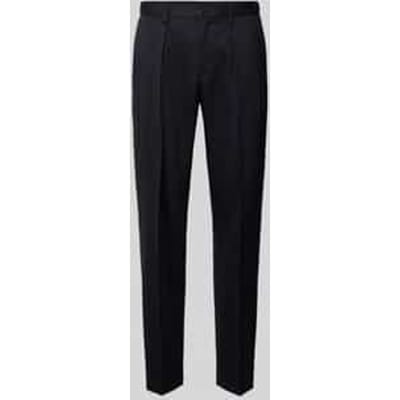 Pantalon van Mix van wol en elastaan met persplooien