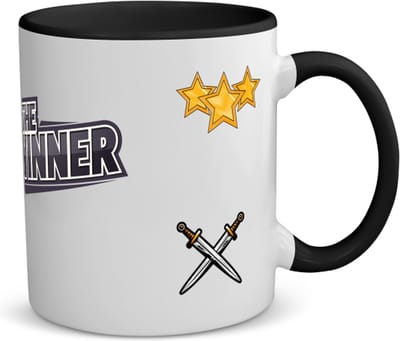 Akyol - games koffiemok - theemok - zwart - Gamen - de echte gamers - cadeau voor ieamand die houdt van gamen - verjaardagscadeau - gift - geschenk - 350 ML inhoud