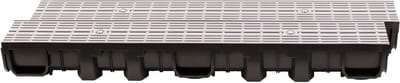 Afvoergoot 2 meter - Vloergoot Regenwaterafvoer - Wateroverlast Voorkomen - Vorstbestendige Kunststof - 200 x 11.5 cm - Grijs