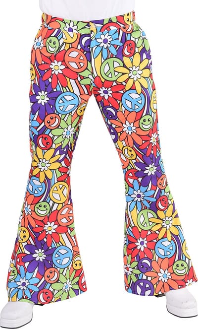 Magic Design Hippiebroek Flower Heren Polyester Maat Xl