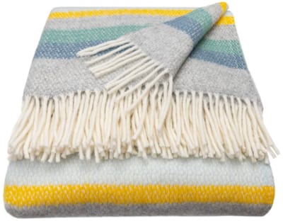 WOOOL Luxury Plaid - STRIPES (Horizon) - 150x183cm - 100% Wol