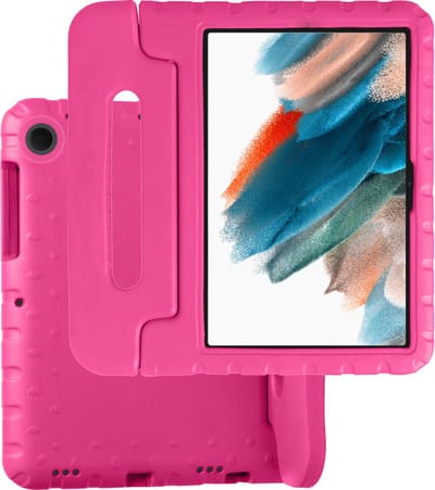 Hoesje Geschikt voor Samsung Galaxy Tab A8 - Kinderhoes Shockproof Bumper - Kidsproof Case - Tablet Hoes - Kinder Hoes Cover - Roze