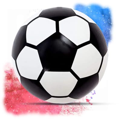 Amisly Gender Reveal Voetbal - Bevat Roze en Blauwe Poeder - Babyshower Versiering - Baby Onthulling