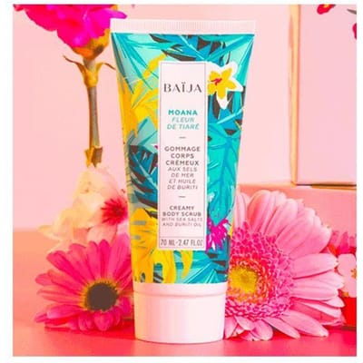 BAIJA - Moana Fleu De Tiaré - Gommage Corps Créameaux 70mL Aux Sels De Mer Et Huile De Buriti