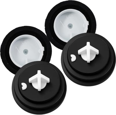 SnelShoppen - 4 Stuks Toilet Spoel Seal, Perfecte Spoelmembraan, Snelle Reparatie van Waterafvoer, Membraneklep, Geschikt voor Toilettanks, Duurzaam e