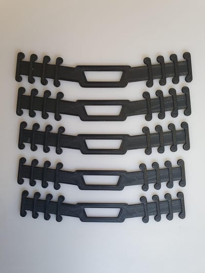 EarComfort ComfiEar voordeelset 5 stuks zwart - Earsaver - Ear saver - Mondkapjes dragen zonder pijn en irritatie - earsavers mondmasker - aantrekhulp - mondkapje beschermstuk - draagband mondmasker - beschermer - strip voor mondkapje - earbuddie