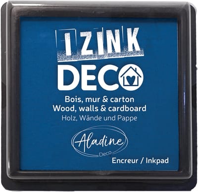 Aladine inktkussen marineblauw XL voor creatief decoreren en stempelen.