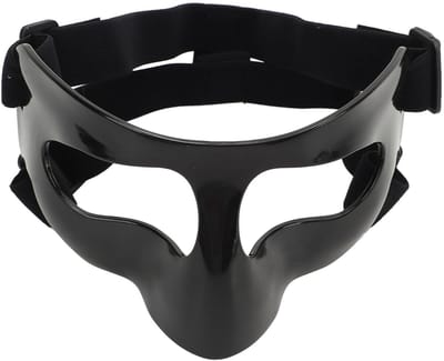Dailygoods - Neusbescherming - Verstelbare Basketball Mask - Effectieve Bescherming - Zwart - Gezichtsbescherming - Geschikt voor Volwassenen - One size