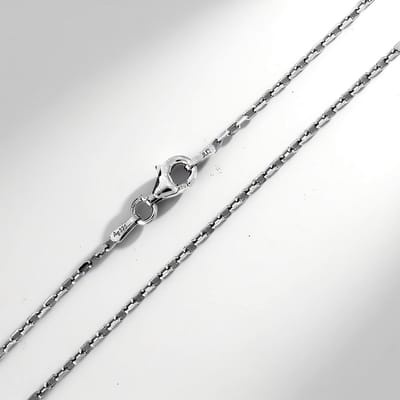 Cavill - 925 Sterling Zilveren Filigraan Ankerketting - 45 cm - Karabijnsluiting - Lichtgewicht Zilveren Ketting voor Vrouwen - Tijdloos & Elegant