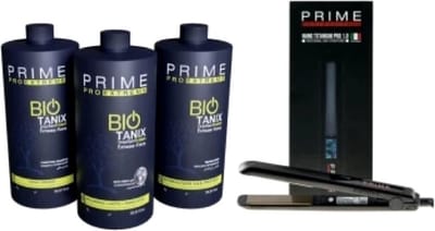 Prime Biotanix Brazilian Protein 3x1000 ml & Prime Nano Titanium Pro 1.0 Straightener