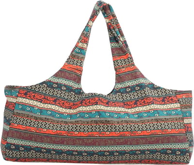 Extra Grote Linnen Yogatas met Voorvak - Strandtas, Sporttas en Shopper